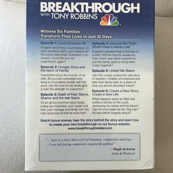 New Breakthrough with Tony Robbins set of six DVDs - Picture 3 of 4